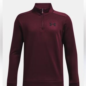 Under Armour Men's Zip Up Sweater - Burgundy